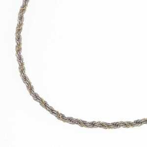 Tiffany & Co twisted rope chain necklace sterling pendant combination Screw on